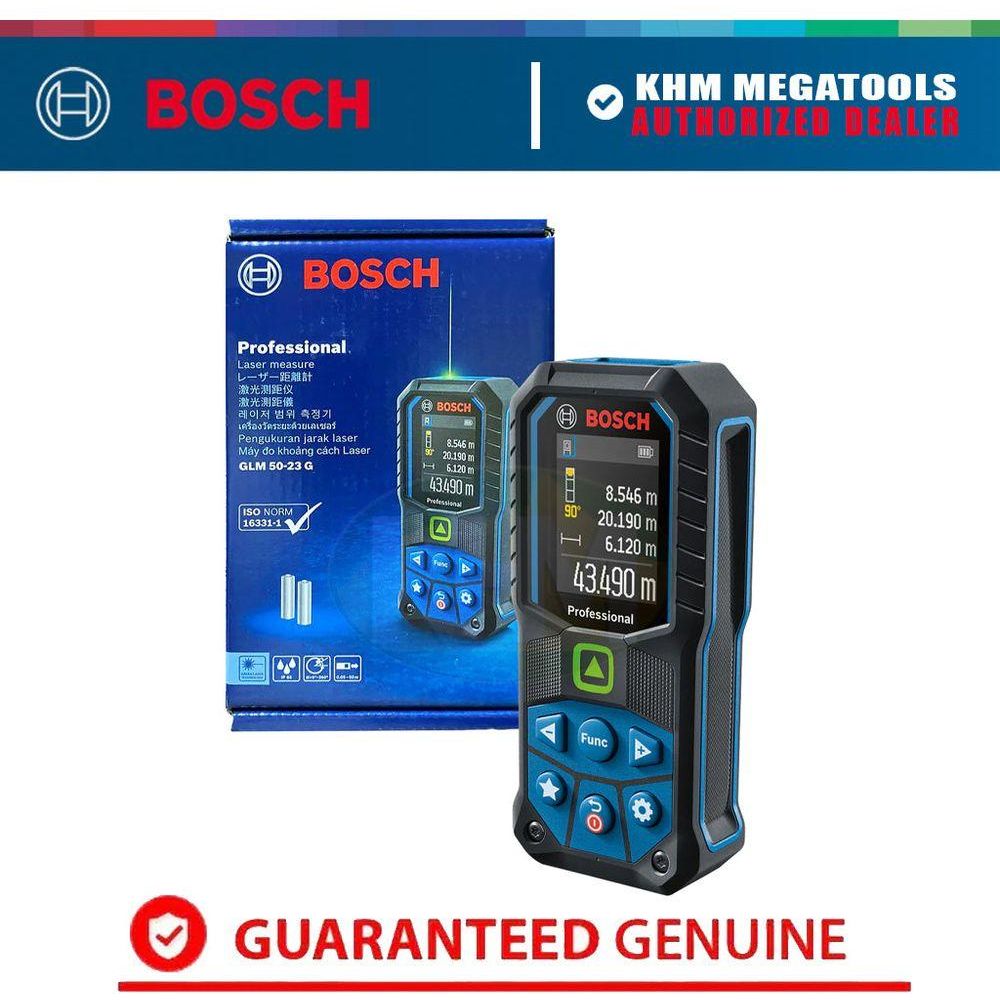 Bosch GLM 50-23 G Laser Rangefinder / Digital Distance Measure [50 meters] | Bosch by KHM Megatools Corp.