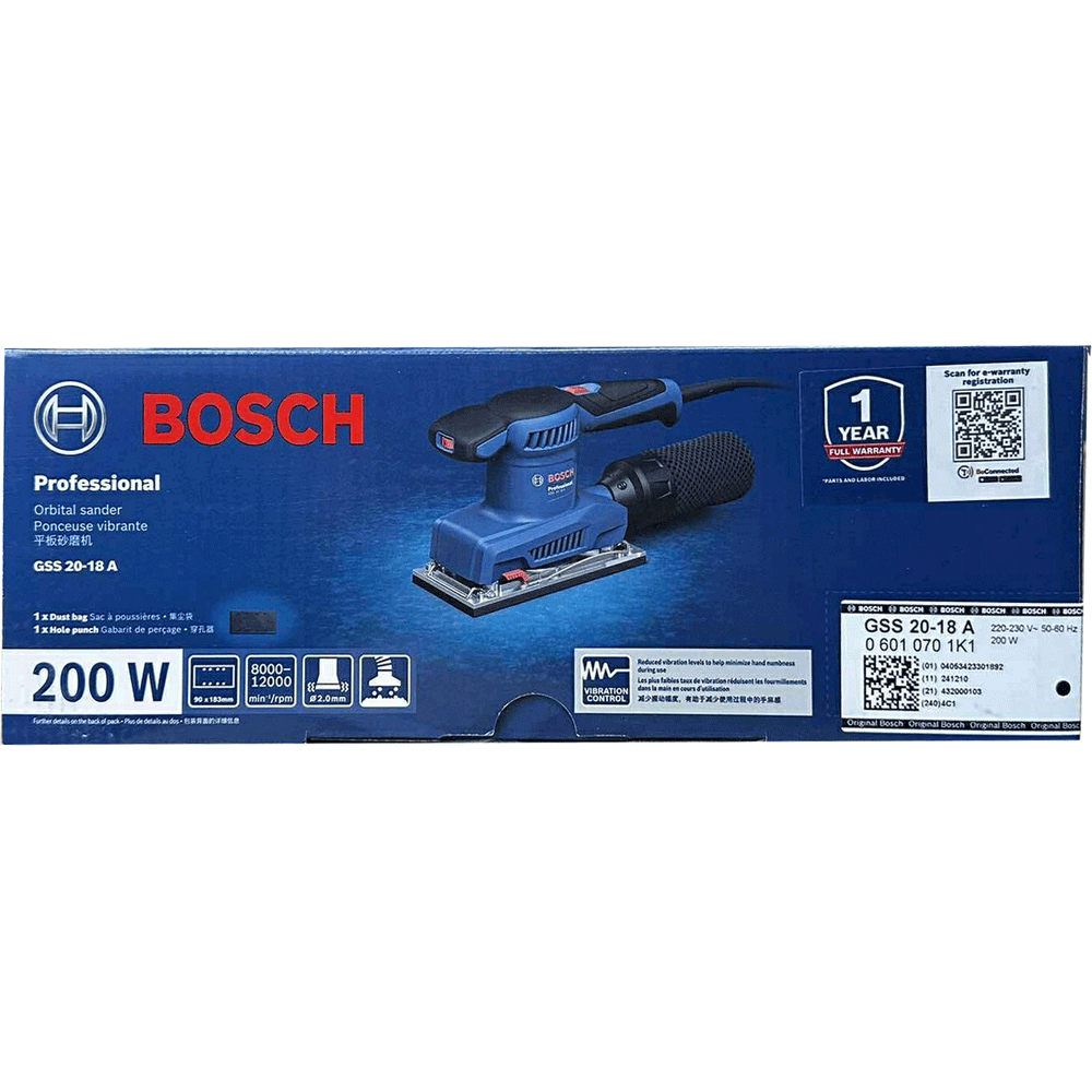 Bosch GSS 20-18A Orbital Sander 200W