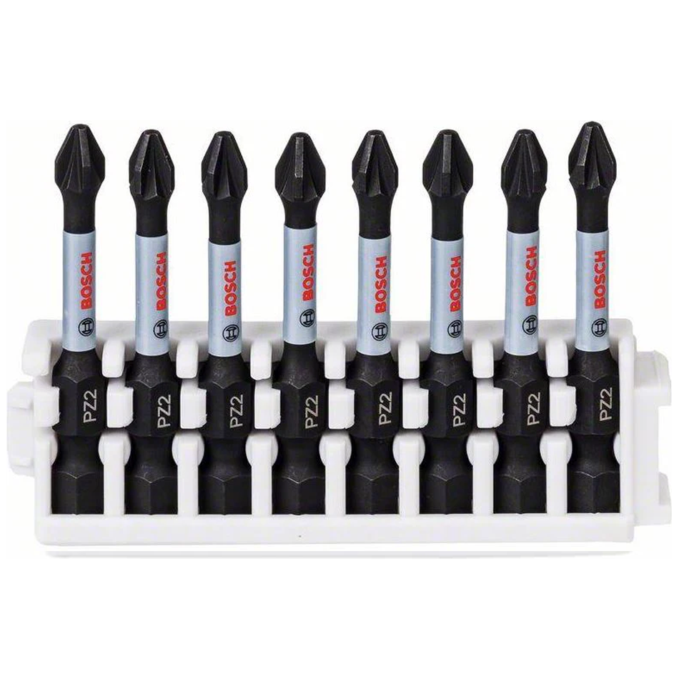 Bosch Impact Power PZ2 Screwdriver Bit 50MM Set 8Pcs (2608522331)