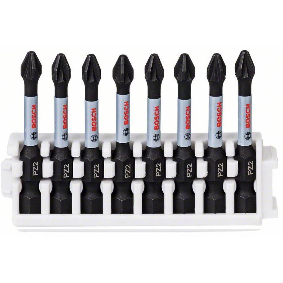 Bosch Impact Power PZ2 Screwdriver Bit 50MM Set 8Pcs (2608522331)