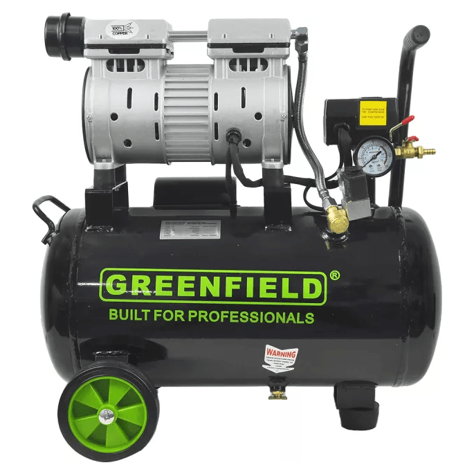 Greenfield GAC24-D 1/2 HP Oil-Less Air Compressor with Direct Heat Sink 24L Cap 500W - KHM Megatools Corp.