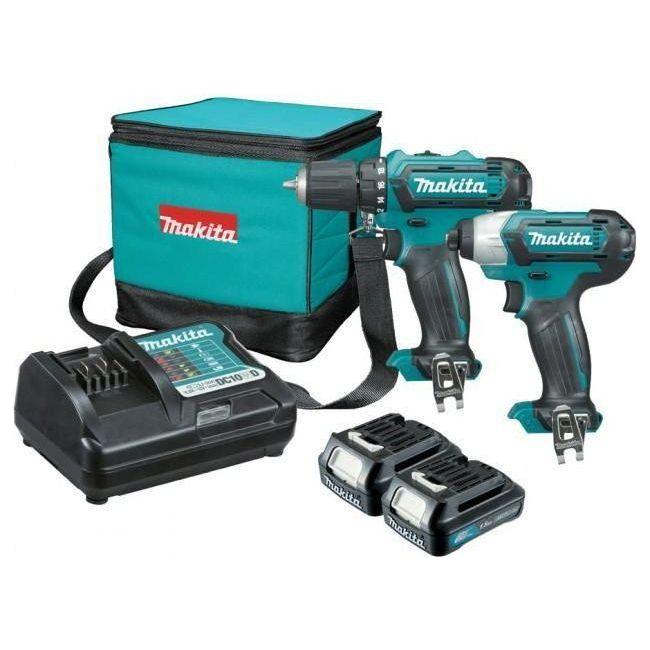 Makita CLX201 12V Combo Kit [CXT-Series] (Cordless Impact Driver + Drill) - Goldpeak Tools PH Makita