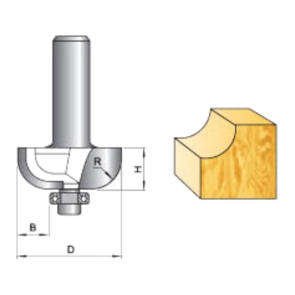 Tatara Cove Router Bit with Bearing - Goldpeak Tools PH Tatara