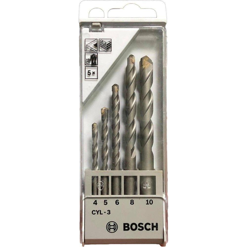 Bosch Silver Percussion Granite Drill Bit Set - Goldpeak Tools PH Bosch