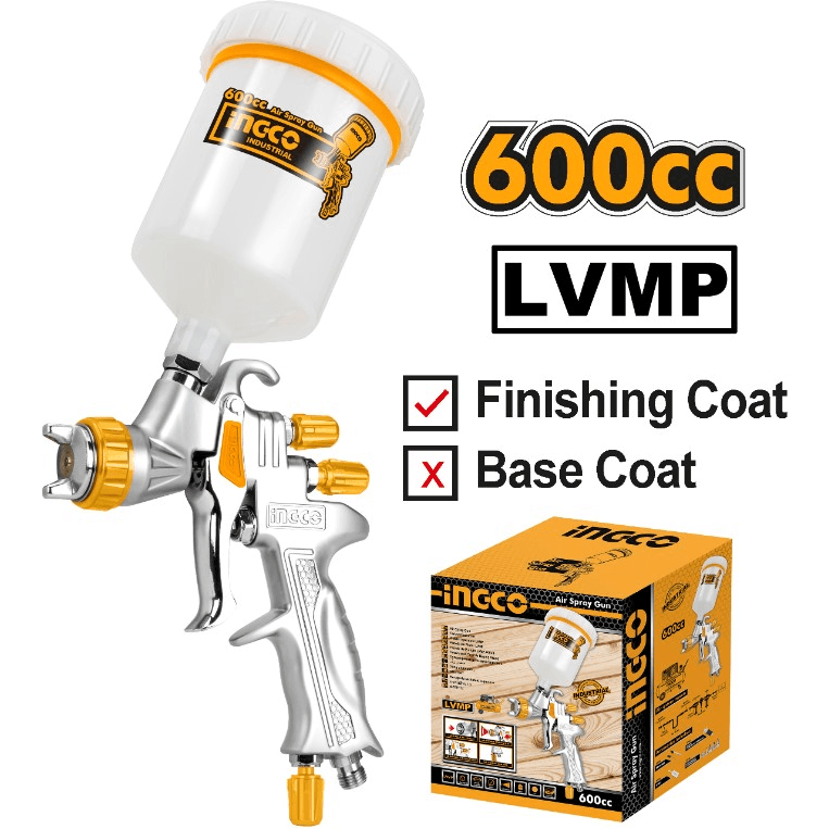 Ingco ASG1065 HVLP Paint Spray Gun Gravity Type [2Bar] - KHM Megatools Corp.