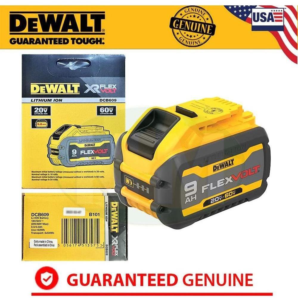 Dewalt DCB609 20V/60V Flexvolt Lithium Ion Battery (9.0Ah) - KHM Megatools Corp.