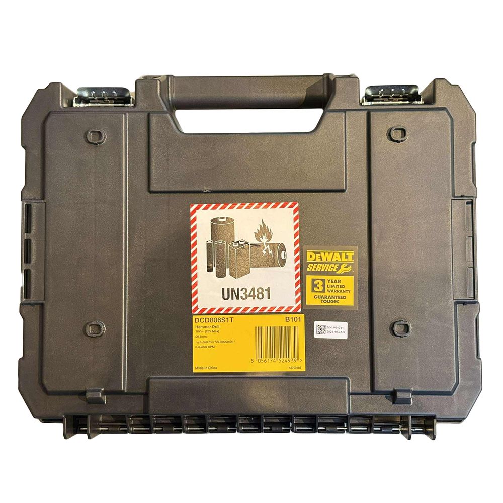 Dewalt DCD806S1T 20V Cordless Hammer Drill (1/2