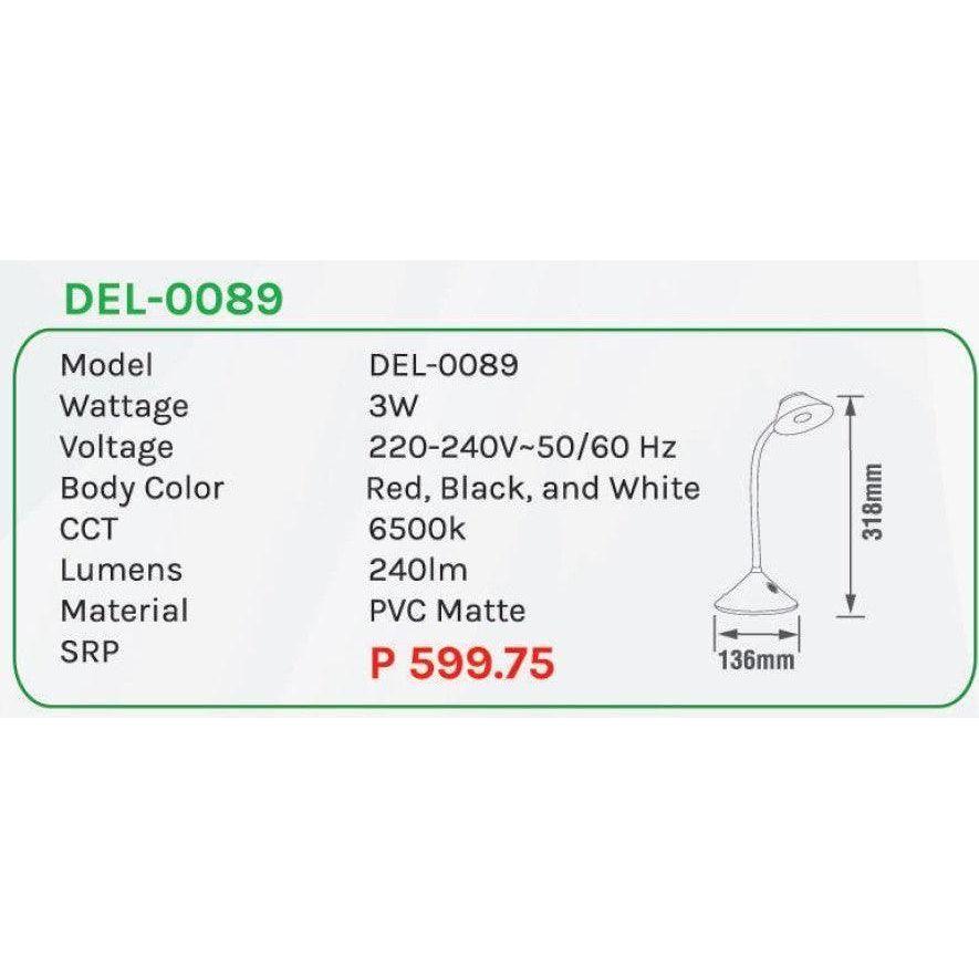 Omni DEL-0089 Desk Lamp Light - KHM Megatools Corp.