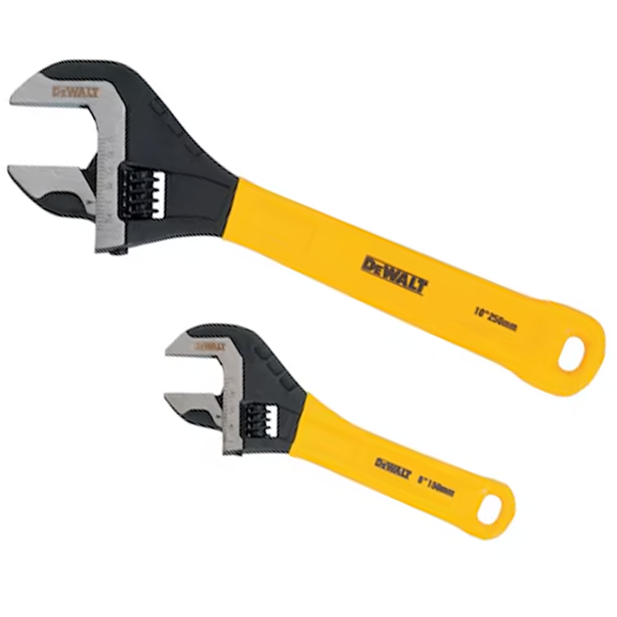 Dewalt DWHT75497 Dip Grip Adjustable Wrench 2Pcs