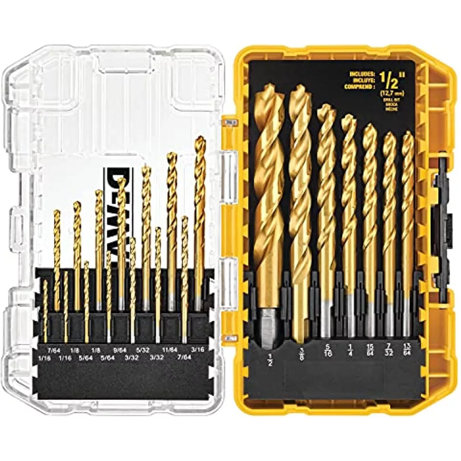 Dewalt DW1361 Titanium Nitrate Coated Drill Bit Set 21Pcs