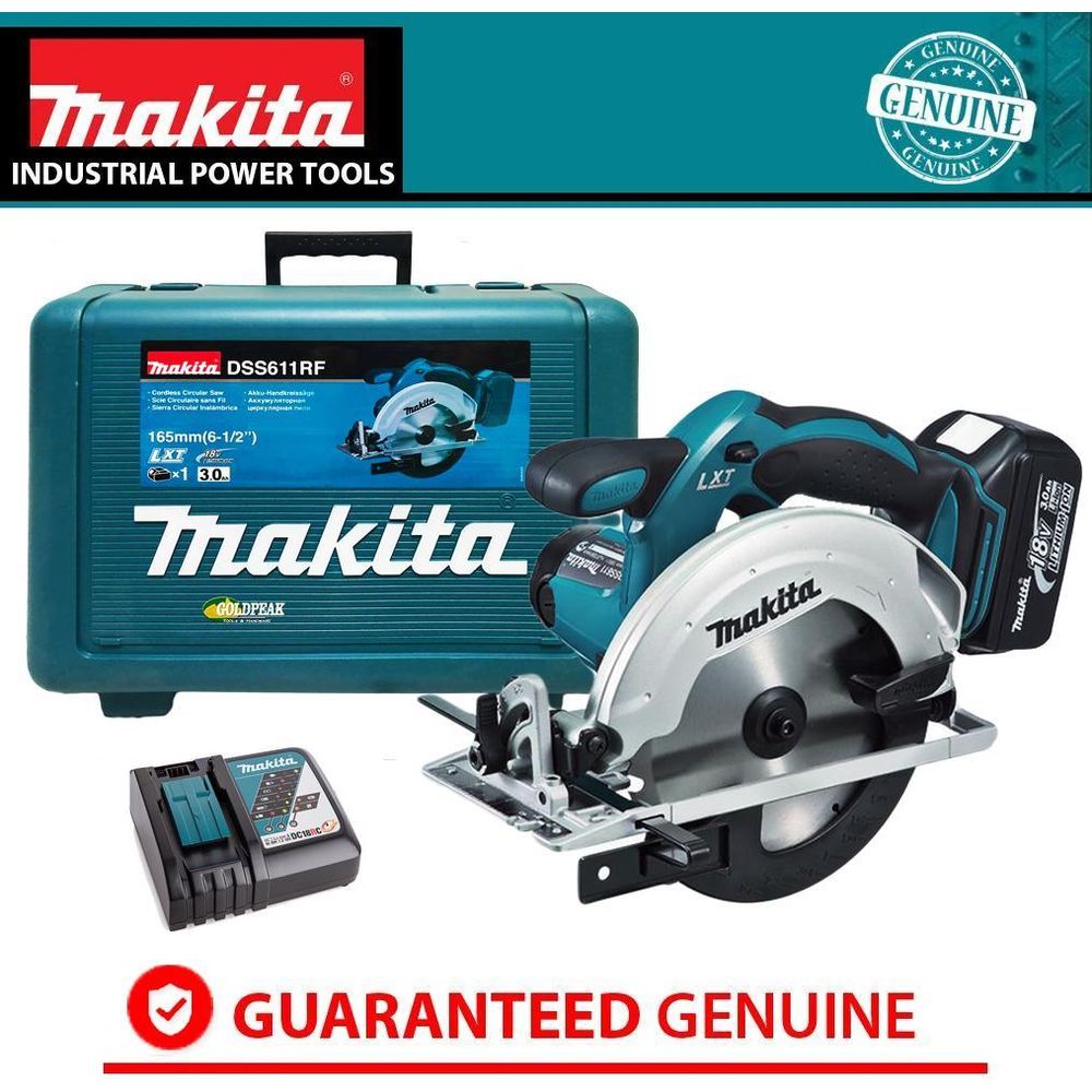 Makita DSS611RF 18V Cordless Circular Saw (LXT-Series) - Goldpeak Tools PH Makita