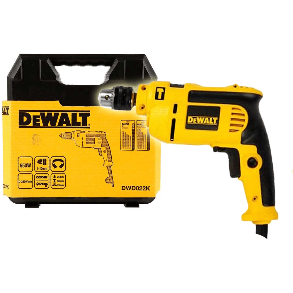 Dewalt DWD022K-B1 Impact / Hammer Drill 10mm 550W - KHM Megatools Corp.