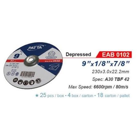 Patta EAB 0102 Depressed Cut Off Wheel 9