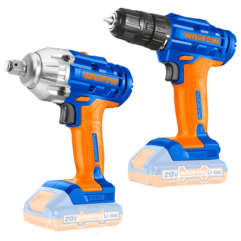 Wadfow WCK2017 Li-Ion Cordless 20V 2Pcs Combo Kit - KHM Megatools Corp.