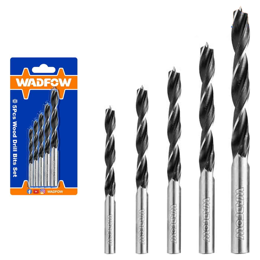 Wadfow WSJ3K01 Wood Drill Bit Set 5Pcs | Wadfow by KHM Megatools Corp.