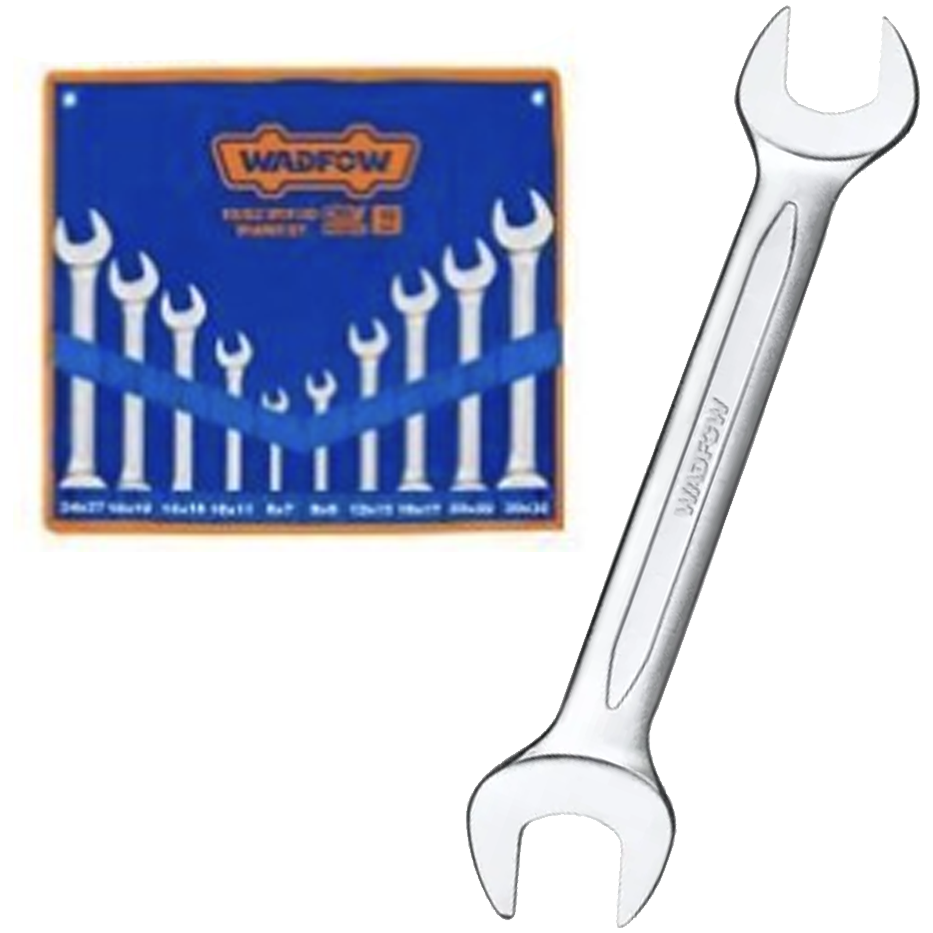 Wadfow WDS2M10 Double Open End Spanner Set 10Pcs | Wadfow by KHM Megatools Corp.