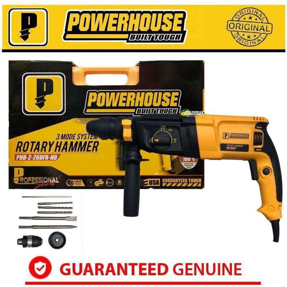 Powerhouse PHB-2-26-DFR-HD SDS-plus Rotary Hammer - Goldpeak Tools PH Powerhouse