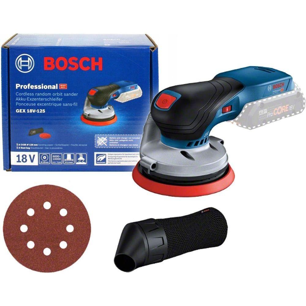 Bosch GEX 18V-125 Cordless Random Orbit Sander 18V (Bare) - KHM Megatools Corp.