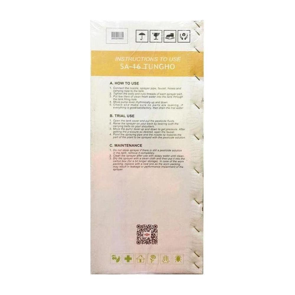 Golden Agin Tungho SA-16 Stainless Knapsack Sprayer | Golden Agin by KHM Megatools Corp.