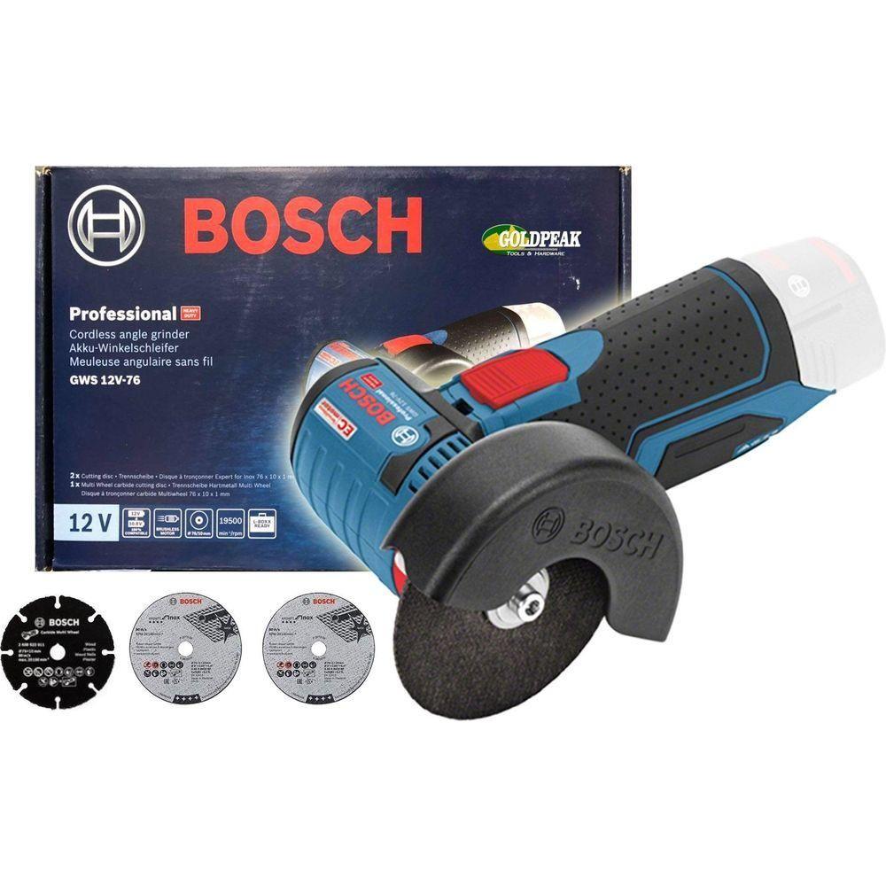 Bosch GWS 12V-76 Brushless Cordless Angle Grinder (Bare Tool) - Goldpeak Tools PH Bosch