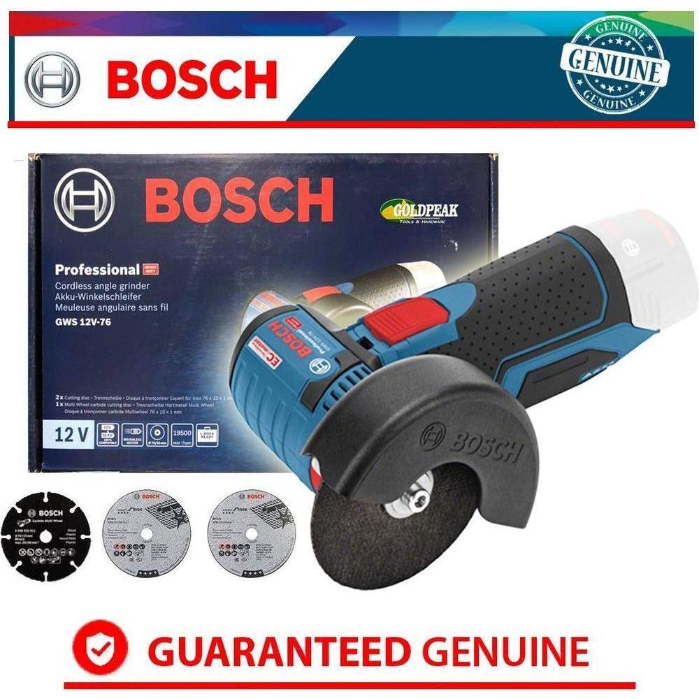 Bosch GWS 12V-76 Brushless Cordless Angle Grinder (Bare Tool) - Goldpeak Tools PH Bosch