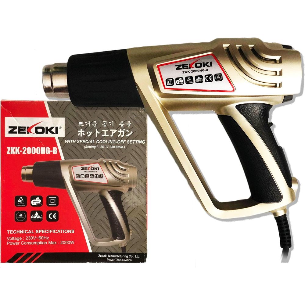 Zekoki ZKK-2000HG-B Hot Air Gun / Heat Gun - Goldpeak Tools PH Zekoki