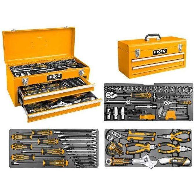 Ingco HTCS220971 Tool Chest Set / Metal Tool Box Set with 97pcs Hand Tools Set - KHM Megatools Corp.