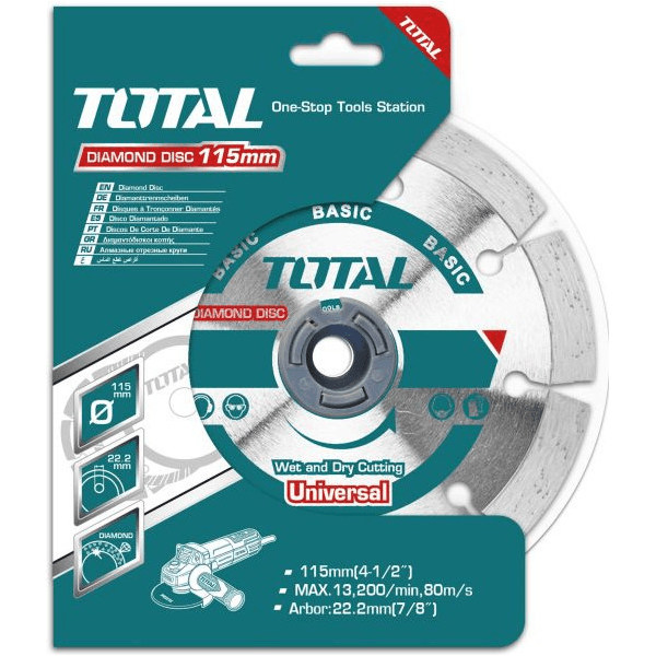 Total TAC2131153 Diamond Cut Off Wheel  Turbo 4-1/2