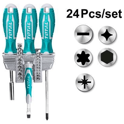 Total TACSD302462 24pcs Screwdriver Set | Total by KHM Megatools Corp.