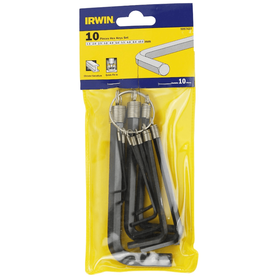 Irwin T9097427 Hexagonal Allen Wrench Set 10pcs (Metric) | Irwin by KHM Megatools Corp.