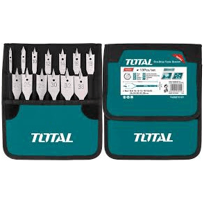 Total TACSD70131 13pcs Flat Wood Drill Bit Set | Total by KHM Megatools Corp.