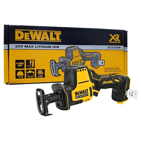 Dewalt DCS369N 20V Cordless Reciprocating Saw BL Compact (Bare) [ATOMIC] - KHM Megatools Corp.