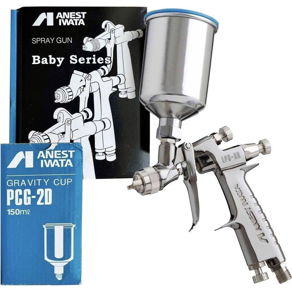 Anest Iwata LPH-80 (Center Gravity) Ultra Small Type Low Pressure Spray Gun - KHM Megatools Corp.