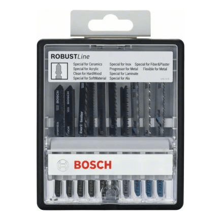 Bosch 10pcs Expert Jigsaw Blade Set (2607010574) - KHM Megatools Corp.