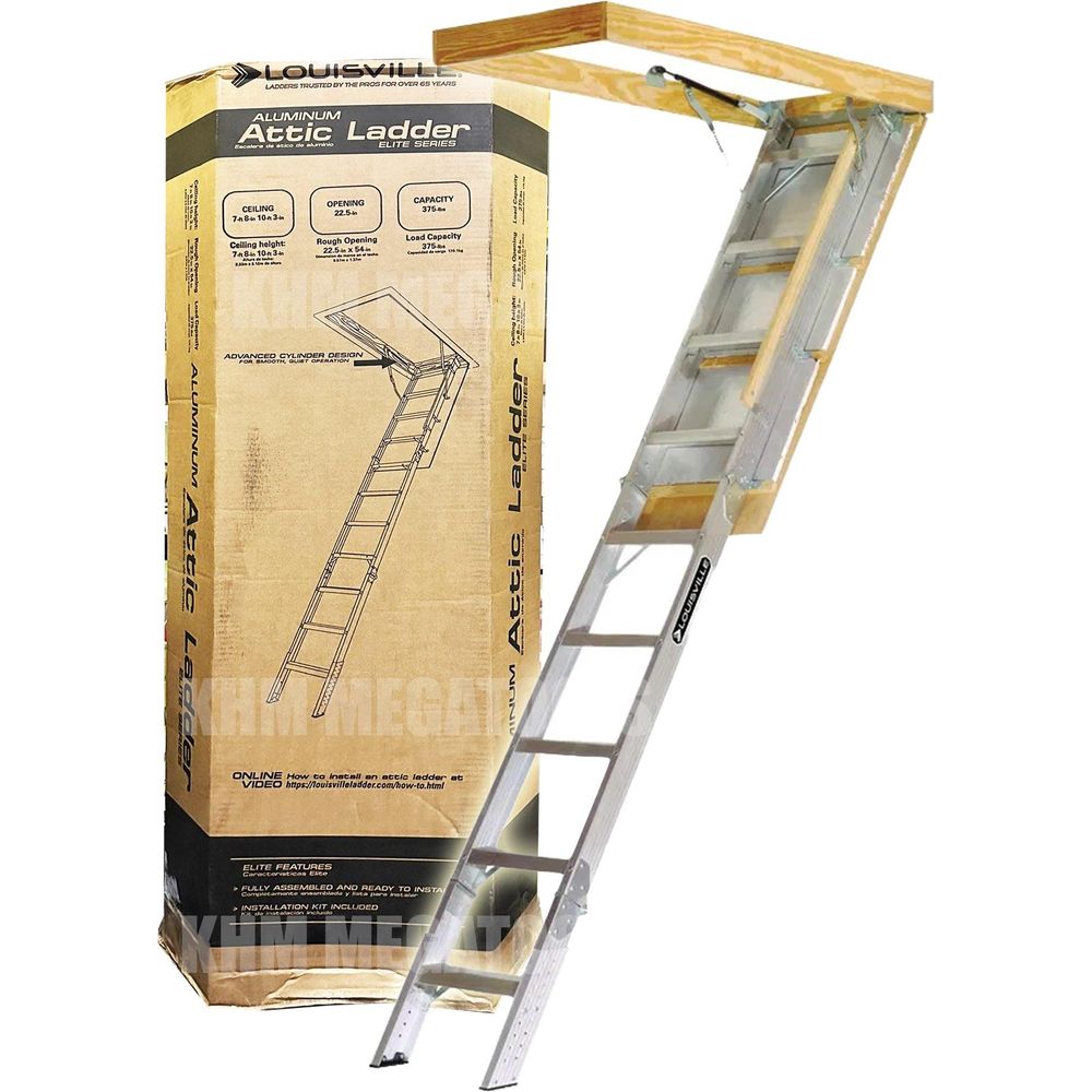 Louisville AA2210 Aluminum Attic Ladder 