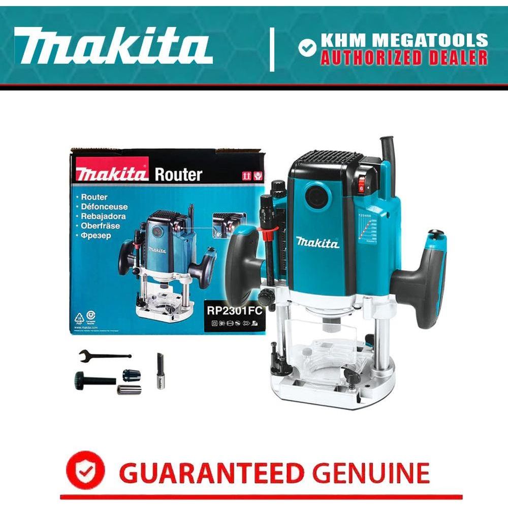 Makita RP2301FC Plunge Router (Variable Speed) [1/4&1/2