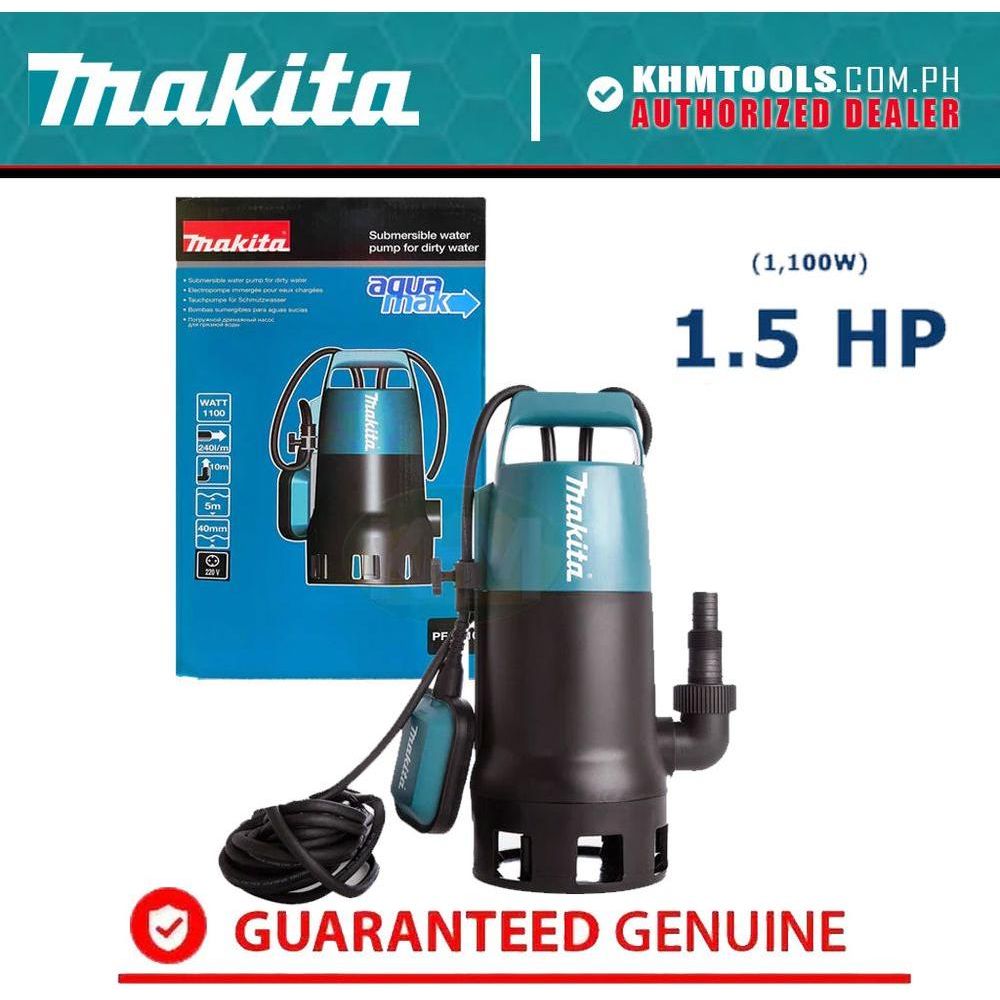 Makita PF1010 Submersible Pump (Dirty Water) 1100W [1.5HP] | Makita by KHM Megatools Corp.