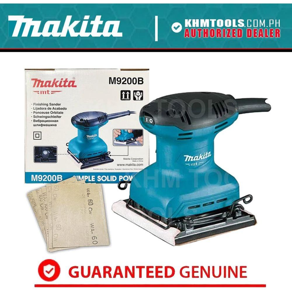 Makita MT M9200B Finishing Sander 112x102mm 180W | Makita MT by KHM Megatools Corp.