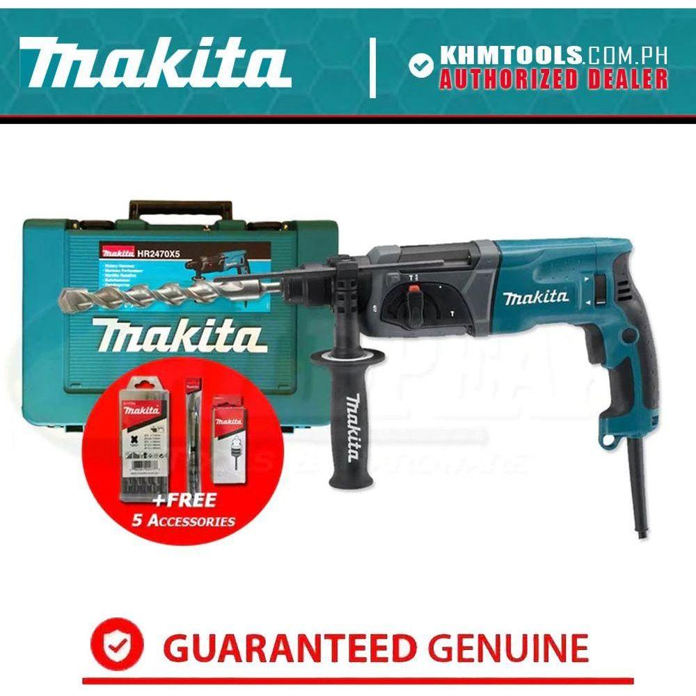 Makita HR2470X5 3-Modes SDS-Plus Rotary Hammer 24mm 2.7J | Makita by KHM Megatools Corp.