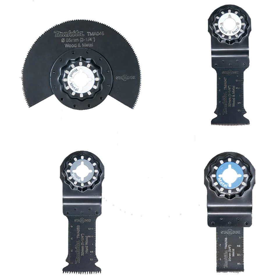 Makita B-67480 Multitool Starlock Plunge Cut Blade Set 4Pcs | Makita by KHM Megatools Corp.