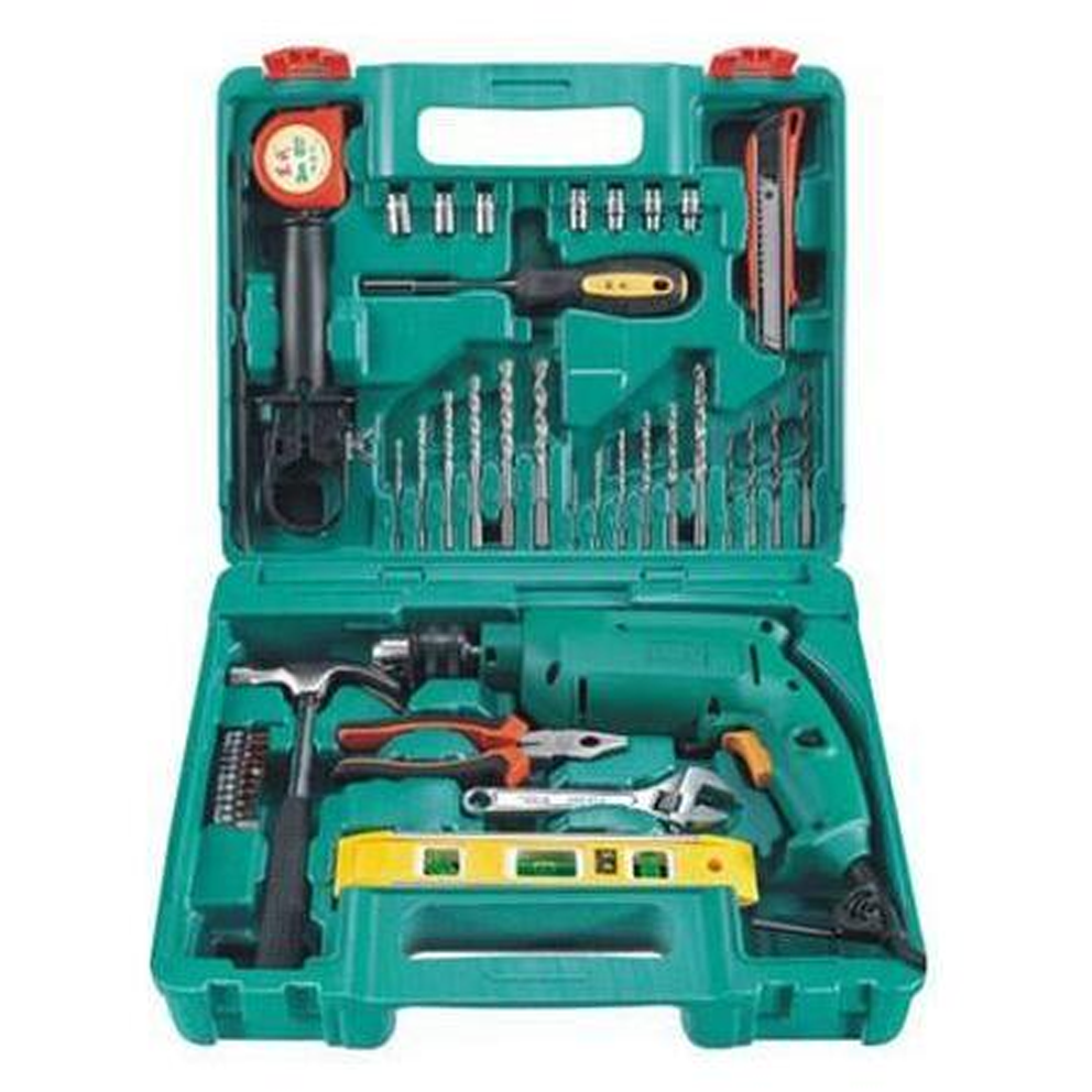 DZA AZJ04-13 Hammer Drill with Hand Tools Set 13mm 500W