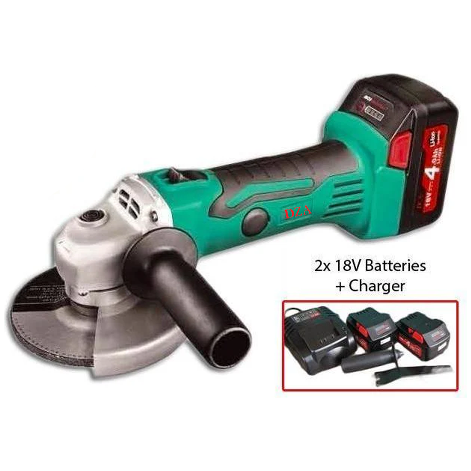 DZA ADSM100 Cordless Angle Grinder Kit 18V