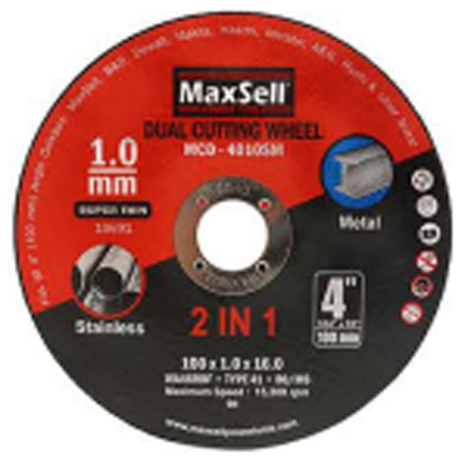 Maxsell Dual Cutting Disc for Metal and Stainless