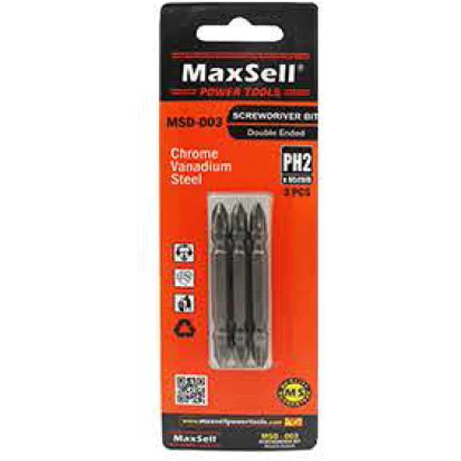 Maxsell MSD-003 Screw Driver Bit Set 3Pcs