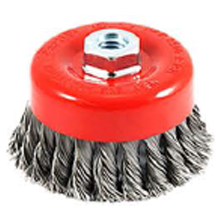 MaxTools MXA-1075 Wire Cup Brush Twisted 3