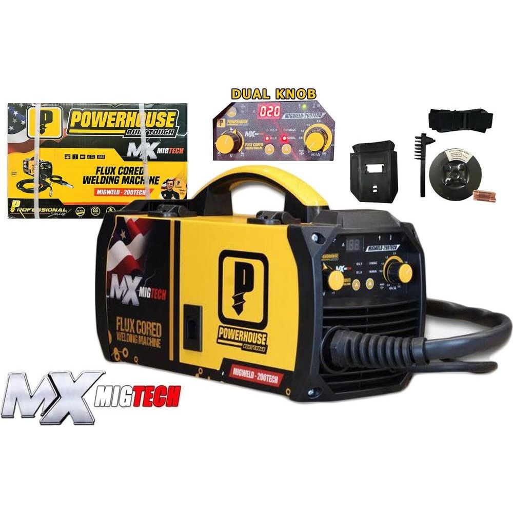 Powerhouse MIGWELD-200TECH MIG DC Inverter Welding Machine 200A (Fluxcored) | Powerhouse by KHM Megatools Corp.