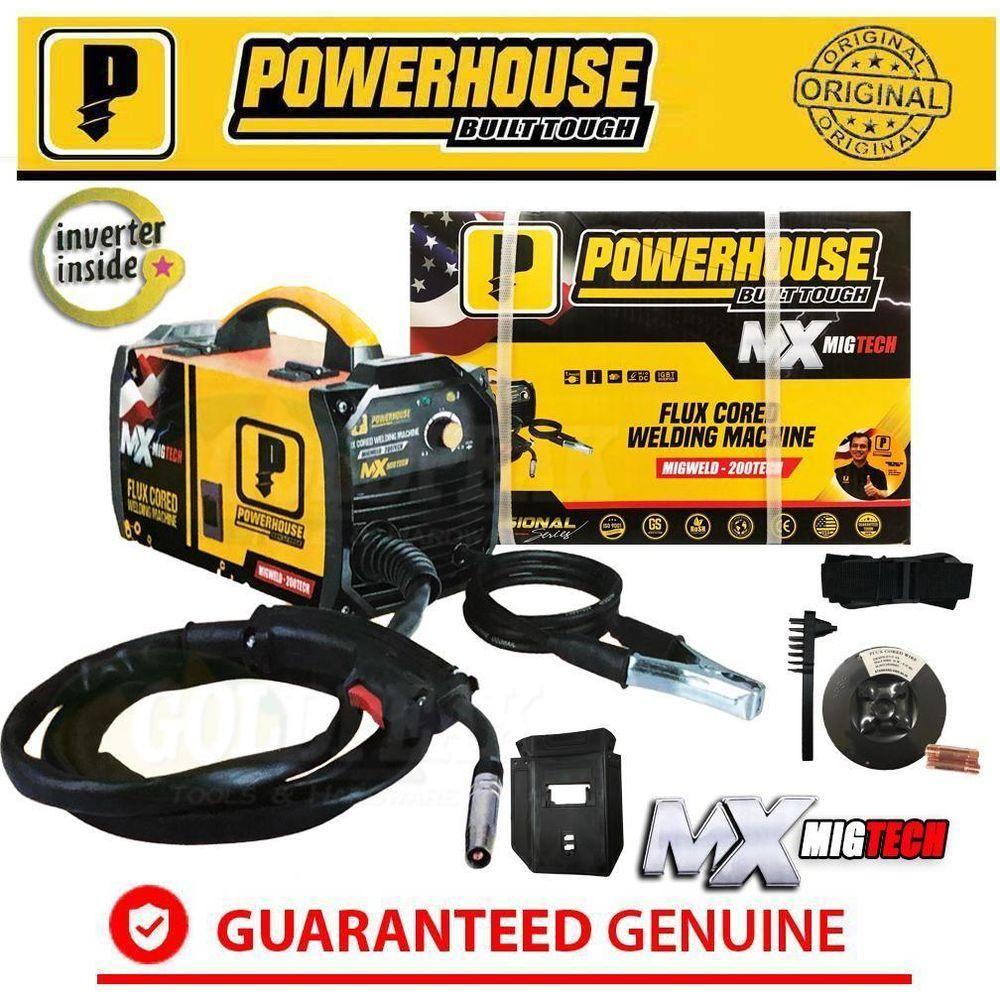 Powerhouse MIGWELD-200TECH MIG DC Inverter Welding Machine (Fluxcored) - Goldpeak Tools PH Powerhouse