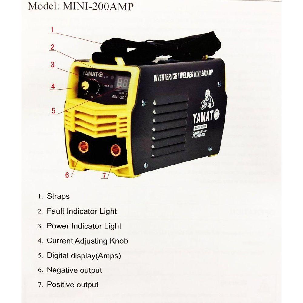 Yamato MINI-200AMP DC Inverter Welding Machine | Yamato by KHM Megatools Corp.