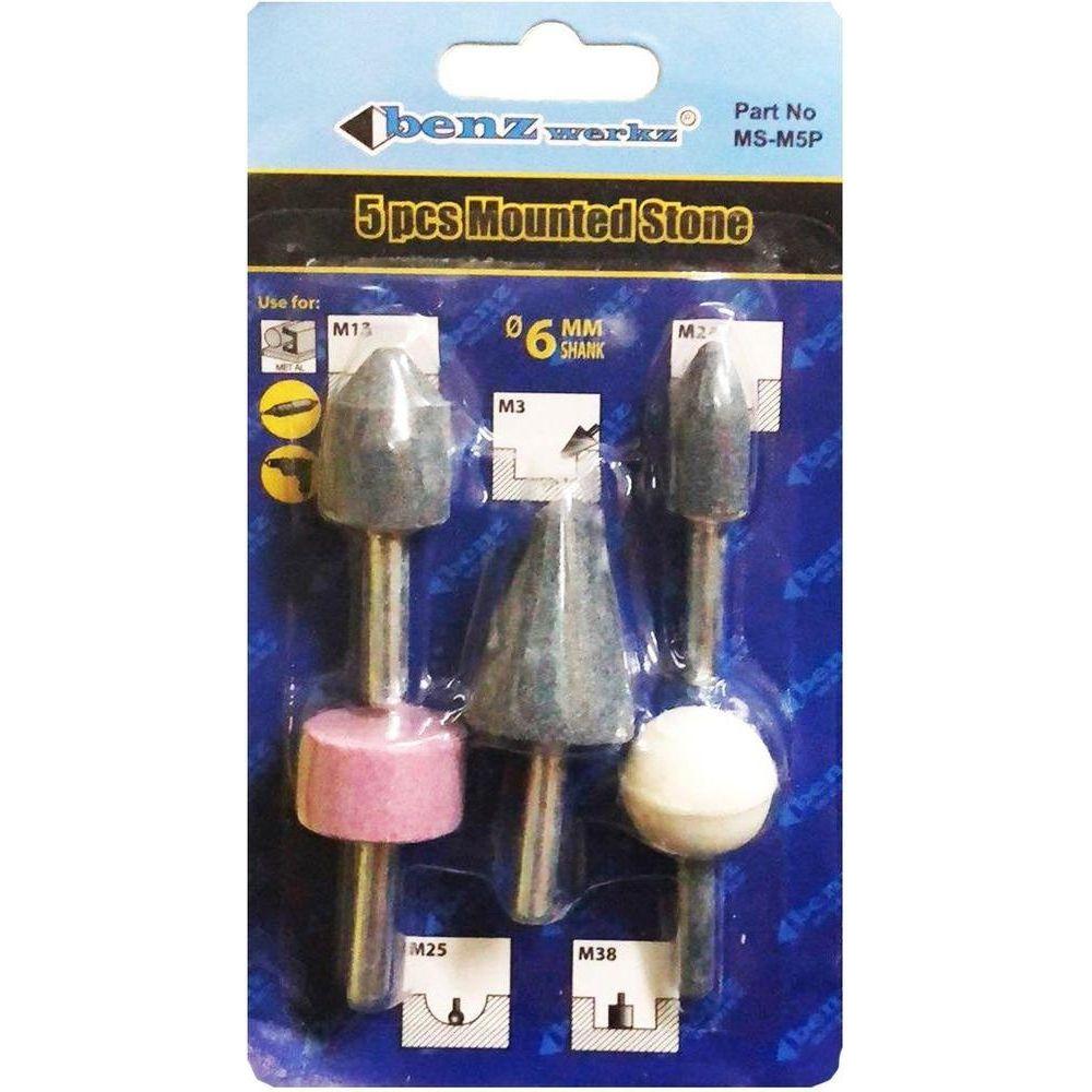 Benzwerkz MS-M5P Mounted Stone Set (5pcs) - Goldpeak Tools PH Benzwerkz