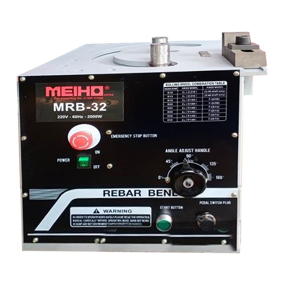 Meiho MRB-25 Electric Rebar Bender Machine 25MM